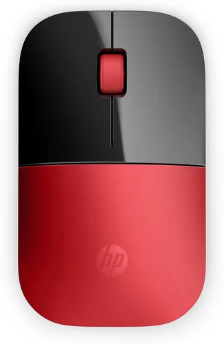 HP Z3700 Red Wireless Mouse Maus Büro Beidhändig RF Wireless Optisch 1200 DPI