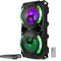 Fenton Lautsprecher LIVE280 Karaoke Maschine Schwarz - Lautsprecher Kategorie: Aktiv - Bauweise: Andere - Multifunktionsbox - Eigenschaften: Integrierter MP3 Player - Rollen - Equalizer - Integrierter DSP - Bluetooth Audio Streaming - Akkubetrieb - Integr