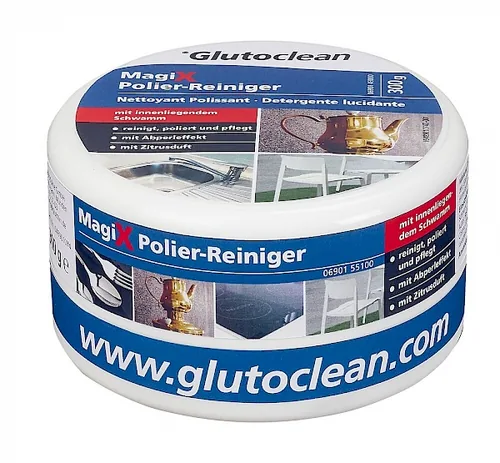 Glutoclean Glutoclean MagiX Polier-Reiniger 300 g - Anwendungsmöglichkeiten: Von Hand - Für Material: Plastik - Metall - Set: Nein - Produkttyp Politur: Reinigungs-Politur