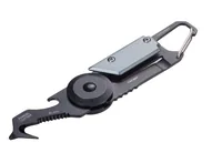 TROIKA KTL26-TI Key carabin Black, Titanium