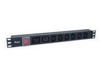 Equip 19 Steckdosenleiste IEC C20->6xIEC C132xIEC C19 Alu.