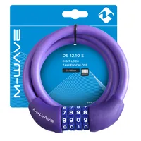 M-Wave 231069 bike lock Purple 1000 mm Cable lock