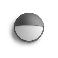 Philips myGarden LED Wandleuchte Capricorn, 600 lm, Anthrazit - Dimmbar: nicht dimmbar - Lichtfarbe: Warmweiss (WW) - Lichtausbeute: 100 lm/W - Gesamtleistung: 6 W - Farbtemperatur Kelvin: 2700 K - Zusätzliche Ausstattung: Keine