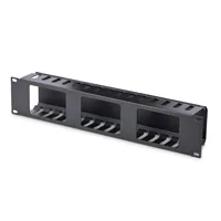 StarTech.com Horizontal 2U Server Rack Cable Management Finger Duct w/ Cover - 19" Network Rack Wire Duct Raceway Panel - Slotted Wire Duct