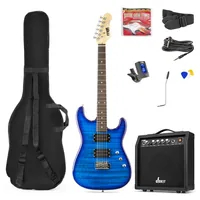 MAX Music GigKitQDB Electric guitar Classical 6 strings Blue
