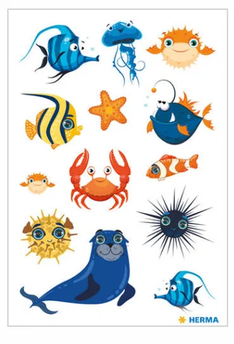 HERMA Cheeky Sea Creatures kids' stickers