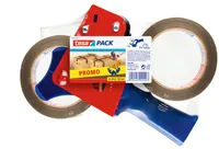 Tesa Tesapack Abroller Promo inkl. 2 Packb. braun 66m x 50mm