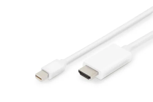 Digitus AK-340304-020-W cavo e adattatore video 2 m Mini DisplayPort HDMI tipo A (Standard) Bianco