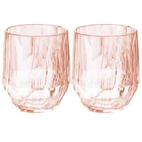 Koziol Trinkglas Club No. 24 300 ml, 2 Stück, Rosa - Glas Typ: Trinkglas - Material: Kunststoff - Detailfarbe: Rosa - Höhe: 14.5 cm - Volumen: 300 ml