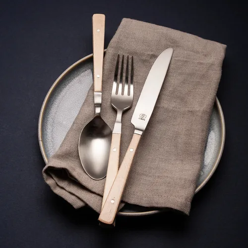 Sola Besteck-Set Image Maple Wood 24-tlg. - Produkttyp: Besteck-Set - Material: Edelstahl 18/10 - Griffmaterial: Holz - Detailfarbe: Hellbraun - Anzahl Teile: 24 Teile - Spülmaschinenfest: Nein