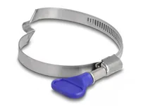 DeLOCK Butterfly Hose Clamp stainless 400 steel with bridge right-handed 50 - 65 mm 5 pieces