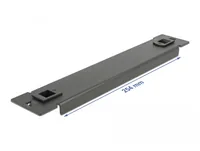 DELOCK 10"" Netzwerkschrank Blindabdeckung 1 HE schwarz