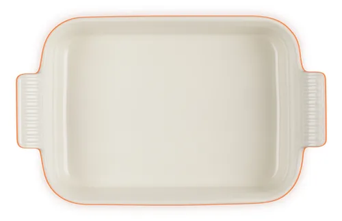 Le Creuset Auflaufform Tradition, 26 cm Eckig, Kirschrot - Materialtyp: Keramik - Material: Steinzeug - Detailfarbe: Kirschrot - Set: Nein - Form: Eckig