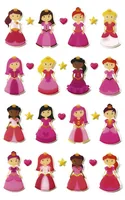 Clairefontaine Motivsticker 3D Cooky Prinzessin 1 Bogen - Motiv: Prinzessin