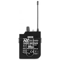 Power Dynamics 632BP - Wandlerprinzip: Kondensator - Bauweise: Taschensender - Richtcharakteristik: Kugel - Anschlüsse: 3.5 mm Klinke - Signalverarbeitung: Analog - Betriebsart: Batteriebetrieb