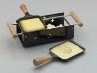 TTM Teelicht-Raclette Twiny Cheese Noir - Detailfarbe: Schwarz - Anzahl Teelichte: 4 × - Material: Stahl