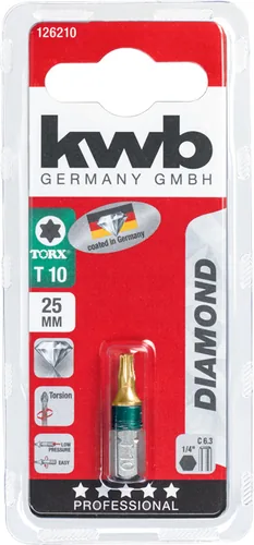 kwb Bit Diamant Torx 1-teilig - Set: Nein - Bit-Typ: Torx - Grösse: T25