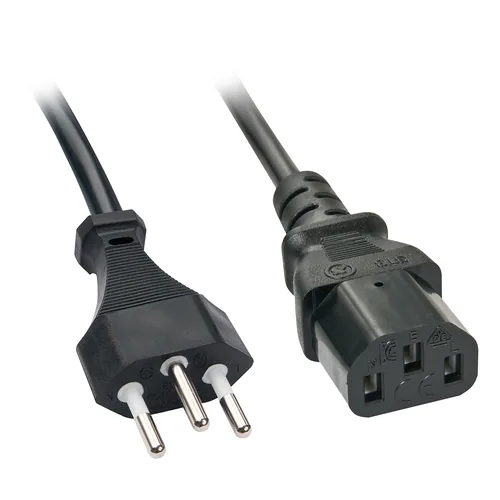 LINDY 0 - 7m IEC-Power Cable Swiss to C13