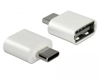 Delock Maus 12532 USB-Type-A &Type-C - Maus-Typ: Standard - Maus Features: Umschaltbare DPI-Auflösung - Scrollrad - Bedienungsseite: Universal - Detailfarbe: Weiss - Anthrazit - Verbindungsart: Verkabelt - Schnittstelle: USB-A - USB-C