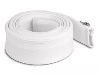 DeLOCK Braided Sleeve with zip fastener heat-resistant 2 m x 50 mm white
