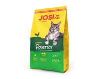 Josi Cat & Dog by Josera Trockenfutter JosiCat Crunchy Poultry, Adult, 0.65 kg - Tierbedürfnis: Haut & Fell - Geschmacksrichtung: Geflügel - Zertifikate: Keine Zertifizierung - Fleischsorte: Geflügel - Packungsgrösse: 0.65 kg - Futtereigenschaft: Ohne kün