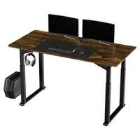 Ultradesk Gaming Tisch Uplift Braun/Schwarz - Beleuchtung: Nein - Höhenverstellbar: Ja - Detailfarbe: Braun - Schwarz - Material: Stahl