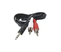HDSupply Audio-Kabel 3.5 mm Klinke - Cinch 0.5 m - Kabeltyp: Y-Kabel - Audiokanäle: Stereo - Audioanschluss Seite A: 3.5 mm Klinke - Audioanschluss Seite B: Cinch - Detailfarbe: Schwarz - Länge: 0.5 m