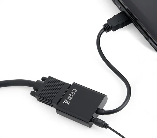 Gembird A-HDMI-VGA-03 video cable adapter 0.15 m HDMI Type A (Standard) VGA (D-Sub) Black