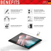 Displex Tablet Glass (9H) for Apple iPad 10,9" (10. Gen., 2022)/11" (2025), Eco Mounting Frame, unbreakable