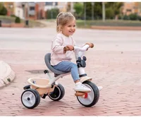 Smoby Dreirad Mickey Baby Balade Plus - Altersempfehlung ab: 10 Monaten - Ausstattung: Schiebestange - Detailfarbe: Beige - Grau - Material: Kunststoff