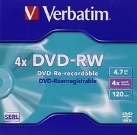 Verbatim DVD-RW Matt Silver 4x 4,7 GB 1 Stück(e)