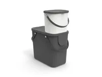Rotho Recyclingbehälter Albula 6 l, Lime Grün - Material: Recycling Kunststoff - Fassungsvermögen: 6 l - Anzahl Behälter: 1 - Detailfarbe: Hellgrün - Form: Rund