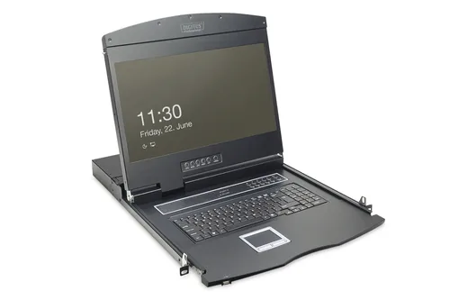 Digitus DS-72211-2US support d'ordinateurs 48,3 cm (19") 1366 x 768 pixels Noir 1U