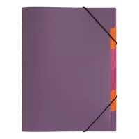 Pagna Ordnungsmappe A4 Funky School Lila - Typ: Ordnungsmappe - Ausstattung: Register - Gummiband - Detailfarbe: Lila - Material: Polypropylen (PP)