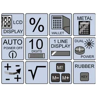 Olympia Taschenrechner LCD 1110 - Stromversorgung: Solarbetrieb - Batteriebetrieb - Typ: Taschenrechner - Detailfarbe: Schwarz - Displaytyp: LCD - Anzahl Zeilen: 1 × - Anzahl Stellen: 10 ×