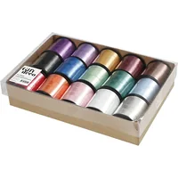 Creativ Company Kräuselband 10 mm, Sortierte Farben, 15 Stück - Breite: 10 mm - Länge: 50 m - Verpackungseinheit: 15 Stück - Detailfarbe: Mehrfarbig - Band-Art: Geschenkband