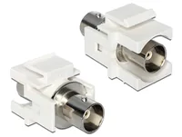 DELOCK Keystone BNC Buchse weiß