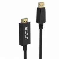 INCA Adapter Displayport->HDMI 4K-UHD StSt 1.80m schwarz