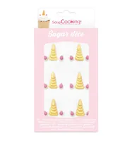 ScrapCooking Zuckerdekore Einhorn 6 Stück - Zertifikate: Keine Zertifizierung - Packungsgrösse: 13 g - Nährwertangabe pro: 100 g - Energiegehalt (in kcal): 396 Kcal - Energiegehalt (in kj): 1681 KJ - Fett: 0.5 g