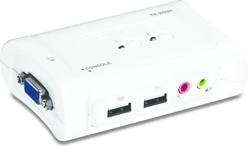 TRENDnet KVM 2-Port USB Switch Kit mit Audio