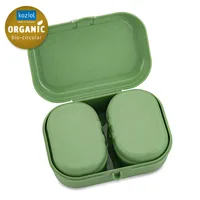 Koziol Lunchbox Pascal Ready Mini Grün - Materialtyp: Biokunststoff - Unterteilungsmöglichkeit: Nein - Material: Biozirkulärer Kunststoff - Detailfarbe: Grün - Spülmaschinenfest: Ja - Set: Ja