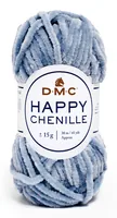 DMC Wolle Happy Chenille Graublau, 38 m - Packungsgrösse: 1 Stück - Waschbar bei: 40 °C - Länge: 38 m - Detailfarbe: Blaugrau - Material: Polyester - Nadelstärke: 3 mm