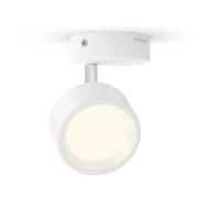 Philips Aufbauspot Bracia 1 x 5.5W 2700K Weiss - Leuchten Kategorie: Aufbauleuchte - Betriebsart: Netzbetrieb - Lampensockel: LED fest verbaut - Farbtemperatur Kelvin: 2700 K - Gesamtleistung: 5.5 W - Farbwiedergabeindex CRI: 80