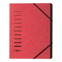 PAGNA Ordnungsmappe A4 40058-01 rot 7-teilig
