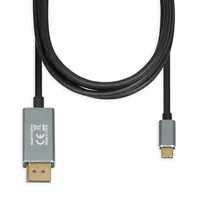 iBox ITVCDP4K video cable adapter 1.8 m USB Type-C DisplayPort Black