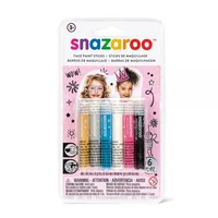 Snazaroo Zubehör Schminkstifte Mädchen, 6 Stück - Produktart Styling: Zubehör - Set: Ja - Detailfarbe: Gold - Lila - Schwarz - Silber - Türkis - Weiss