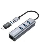 GRAUGEAR USB-HUB 3x USB 3.0 Ports Type-A Gbit LAN retail