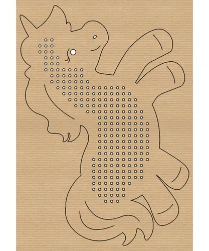 URSUS Stickset Kreuzstich Tiere 14.5 x 20 cm, 24 Stück - Detailfarbe: Braun - Produktart: Stickkarton