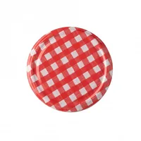 Axentia Deckel Karo Ø 8.2 cm, 1 Stück - Produkttyp: Deckel - Detailfarbe: Rot - Set: Ja - Verpackungseinheit: 1 Stück - Volumen: 0 ml - Stapelbar: Ja