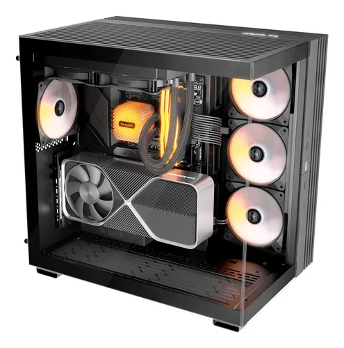 be quiet! PC-Gehäuse Light Base 600 DX Schwarz - Unterstützte Mainboards: ATX - Micro-ATX - Mini-ITX - Detailfarbe: Schwarz - Anzahl Lüfterplätze: 10 - Sichtfenster: Ja - Netzteil vorinstalliert: Nein - Gehäuse Bauart: Mid-Tower